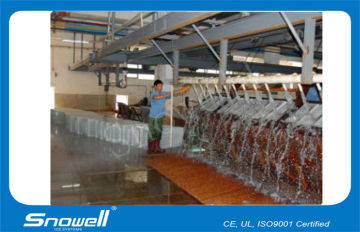 Electric Block Ice Machine Evaporator For Seafood Process , R22 / R404a Refrigrant