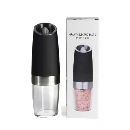 Gloway LED Salt & Pepper Shakers: Battery Operated, Adjustable, and Automatically Grind Peppercorns and Salt