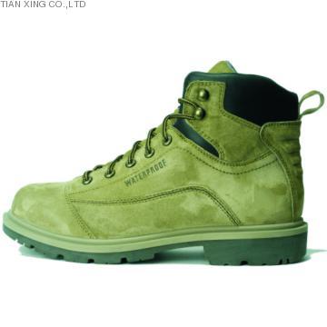 INJECTION PU/RUBBER&GEBUINE LEATHER  SAFETY SHOES