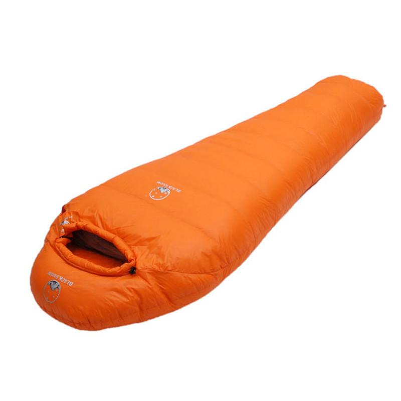 Very Warm White Goose down filled Adult Mummy style Sleeping bag Fit for Winter Thermal 4 kinds of thickness Camping Travel