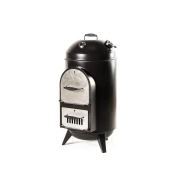 Portable pizza oven grill Wholesale Barbecue Smoker Meat Vertical 3 in 1 Smokeless Charcoal bbq grill Smoker 3 layers