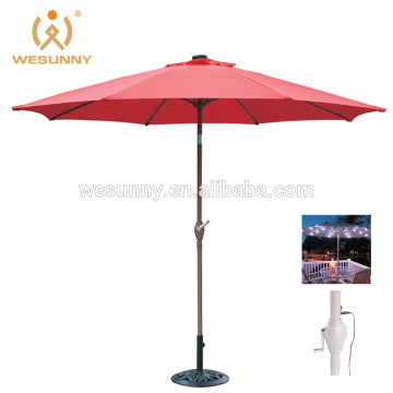 Factory Quality portable umbrella solar power umbrella outdoor garden umbrella