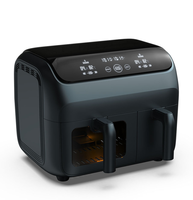 Air Fryer Double Basket Dual Basket for Home Party Electric OEM air fryer visible window air fryer China manufacturer
