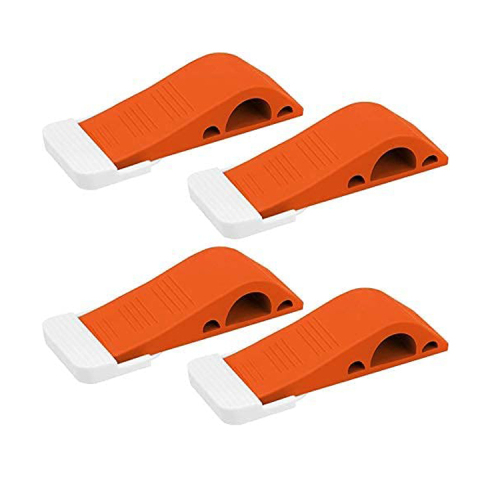 Fermaporta in gomma antivento arancione anti-collisione di sicurezza