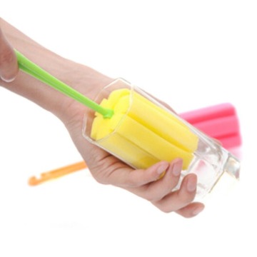 2 PCS kichen Cleaning Tool Bottle Coffe Tea Glass Cup Mug Sponge Cleaning Washing Brush (Random Color)