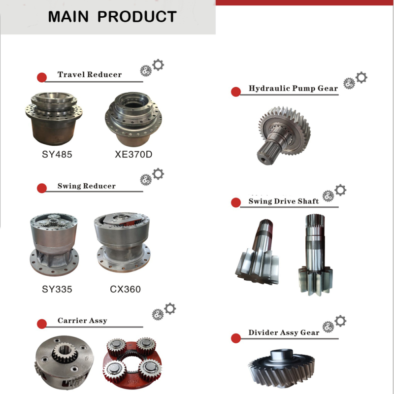Yanmar B25V Travel Motor Transmission Gear Shaft