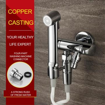 HIDEEP Toilet Bid Portable Hand Held Bidet Sprayer Wc Shattaf Shower Spray Set Tap & Holder & Hose