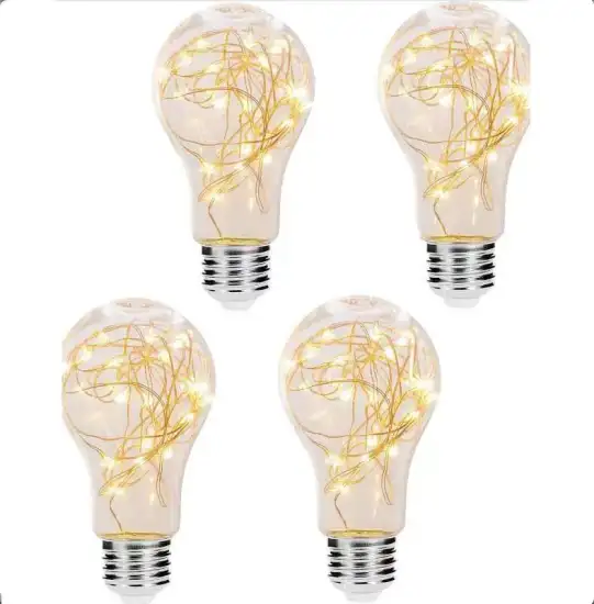 Supplier E27 48ft S14 A60 20m 100m Solar Festoon LED String Light for Outdoor Garden Patio Cafe Decoration