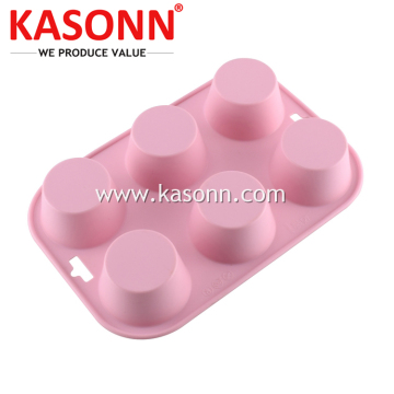 Pan de molde de silicone pudim médio para Muffin