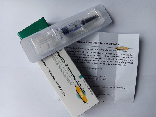 100iu menselijke hepatitis B immunoglobuline injectie