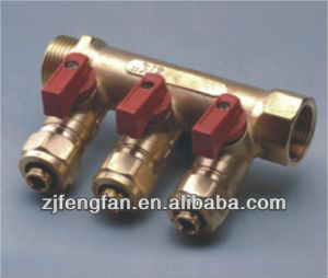 brass fittings three ways manifold