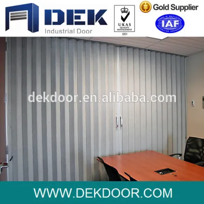 Steel accordion security doors