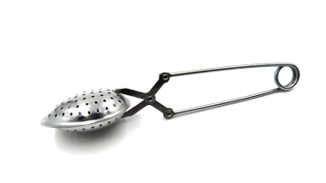 high quality mini heart shape unique stainless steel tea strainer