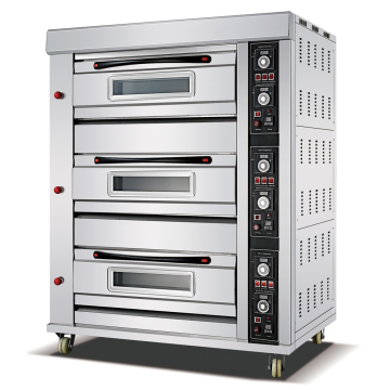 Professional 3-Deck Gas Baking Oven Machine for Restaurant and Commercial Use