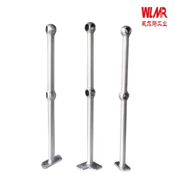 Galvanized metal ball joint handrail