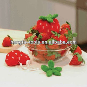 15CM Fruit tastes lovely measure garments strawberry tape/waist ruler small portable pull tape/tape measure