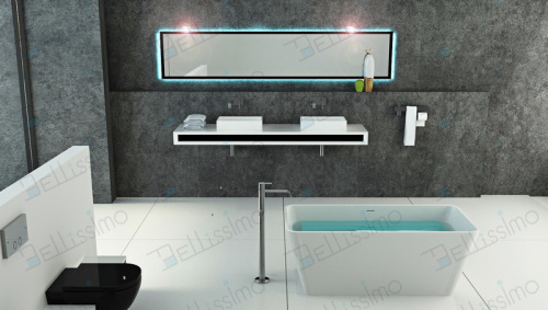 Solid Surface Bathroom products , low bath-tub, Pedestal Bathtub BS-8603