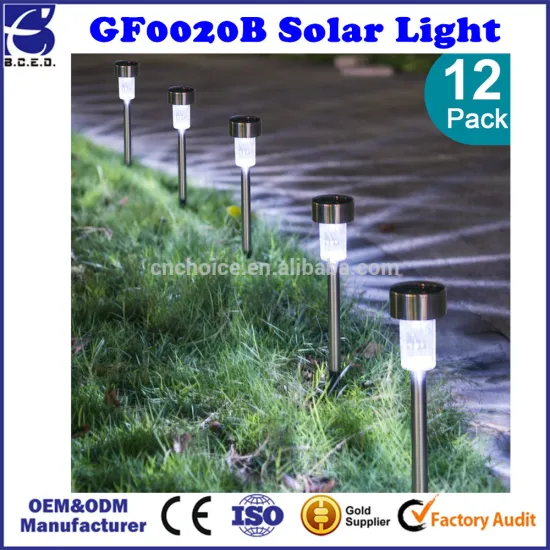 12 Pcs Solar Pathway Lights Outdoor Stainless Steel Solar Garden Lights Solar Landscape Lights