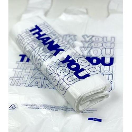 Grocery HDPE Vrigin Clear Plastic Shopping T Shirt Gusset Roll Bag