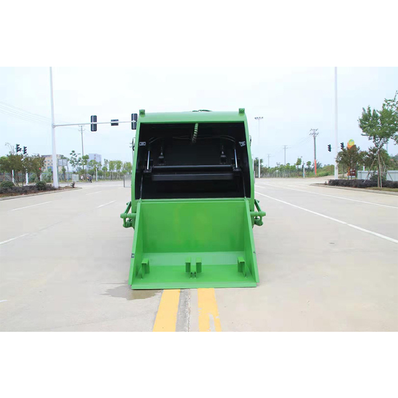 City garbage removal truck