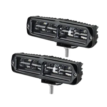 WUKMA 6 Inch LED Bar Lens Lights for Offroad Driving, Work, and Fog Lighting - Compatible with Niva Lada 4X4, ATV, SUV, Truck, Tractor (12V/24V)
