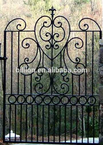 wrought iron double driveway gates