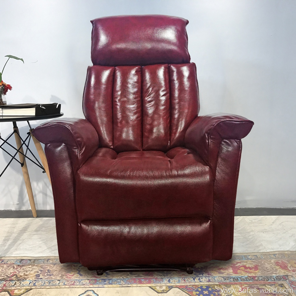 High end Single Leather Reclining Sofa Chair