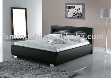 PU bed with LED lights