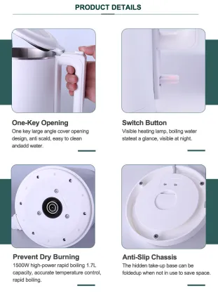 Stainless Steel Electric Kettle for Smart Home Appliances