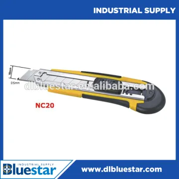 Carbon blades abs+tpr utility knife,plastic stainless utility knife cutter,cutter knife