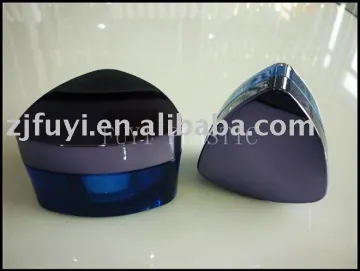 triangle plastic cosmetic cream bottle