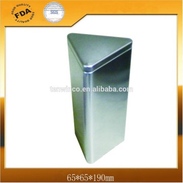 Triangle Tea Tin Can