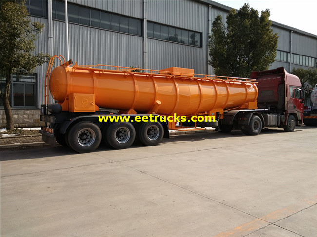 19cbm Sulfuric Acid Delivery Tanker Trailers