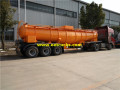 19cbm Steel Sulfuric Acid Delivery Tanker Trailers