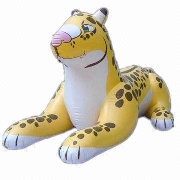 Inflatable Leopard Animal Toy, Different Animal Shapes Welcomed