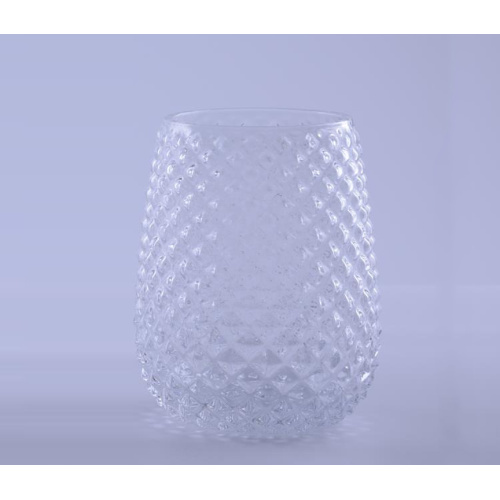 Transparentes Hobnail Highball Weinglas-Set