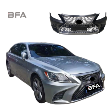 2006-2012 Lexus LS460 LS600 2018 Style Style Front Bumper Grille and Fog Lights Kit