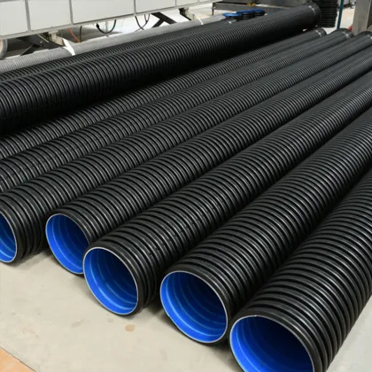 DN225 HDPE Double Wall Corrugated Pipes for Drainage