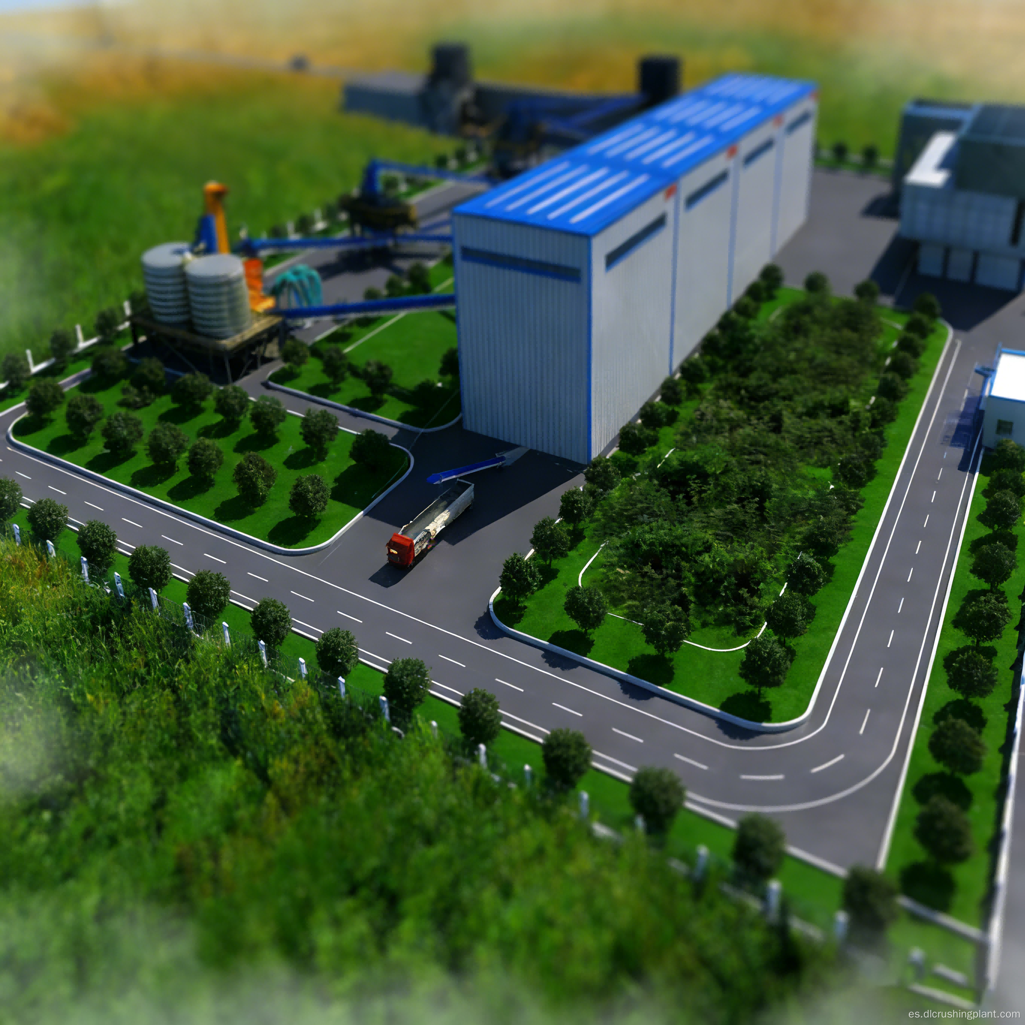 Entrega de una línea completa de minería en el extranjero para un sistema de coproducción de agregados de piedra caliza y arena producida mecánicamente