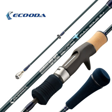 Ecooda ecbsj 1.73m 1.65m 1.5および1セクションシアンブルーフルソリッドカーボンフィッシングロッド海上釣りとスローピッチジギングのため