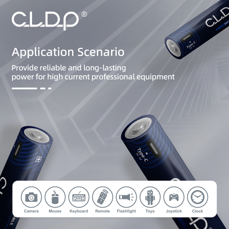 Blister card CLDP 1.6V AAA 500mWh Ni-Zn rechargeable battery