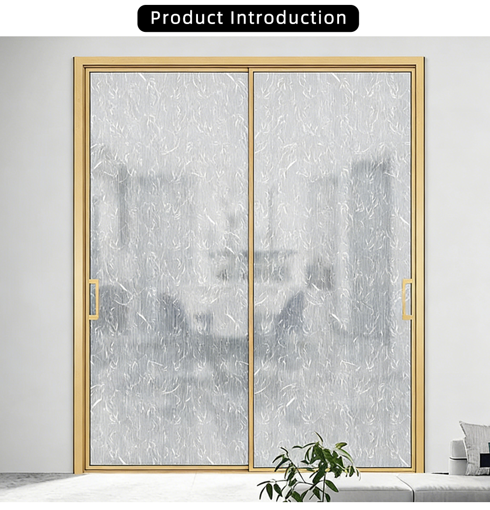 Double Panel Wire Glass Sliding Door YJ-P002 X