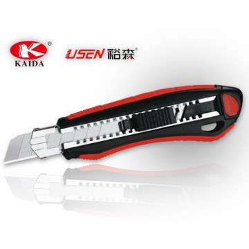 6 PCS Auto Loading 18mm Snap Off Blade Aluminium Handle Hot Utility Cutter Knife