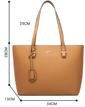 Brown Retro Vintage Four-piece Bag Set