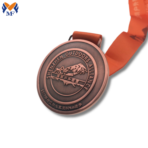 Custom silver metal running race and medals