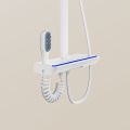 Matte White LED shower Set with Digital Screen