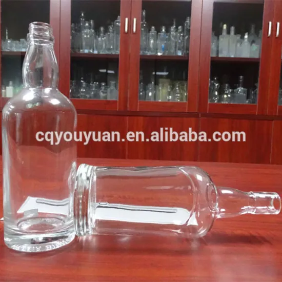 High Transparent Round 700ML Glass Bottle Boston Round Bottle 700ML