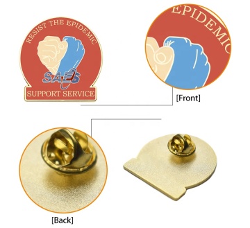 Memorial Hard Enamel Fighting Outbreak Commemorative Emblem