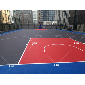 Soft Connect Interlocking Court Tiles with high shock absorption