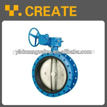ductile iron large diameter butterfly valves